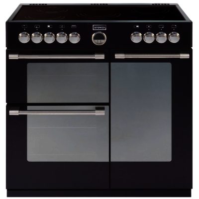 Stoves Sterling 900E 90cm Electric Ceramic Range Cooker in Black Stoves Sterling 900E 90cm Electric Ceramic Range Cooker in Black